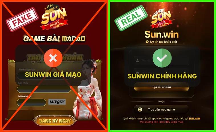 Mẹo Vặt Cách Nhận Biết Nhà Cái SunWin Chính Thức Không Phải Ai Cũng Biết 3 Hình ảnh thực tế của website Sun.win được chụp nhằm đảm bảo tính xác thực khi so sánh với các bản nhái.